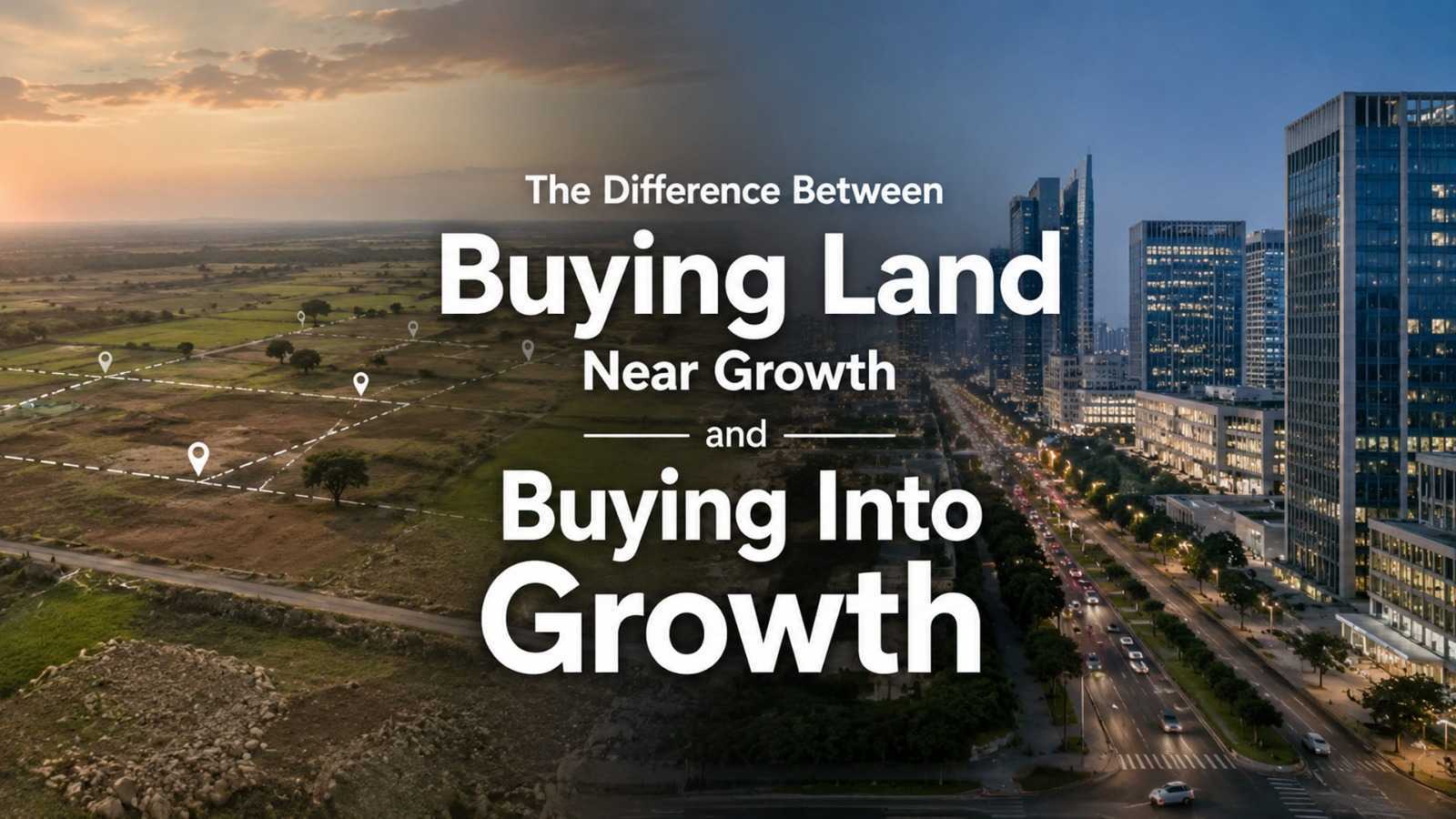 The Difference Between Buying Land Near Growth and Buying Into Growth