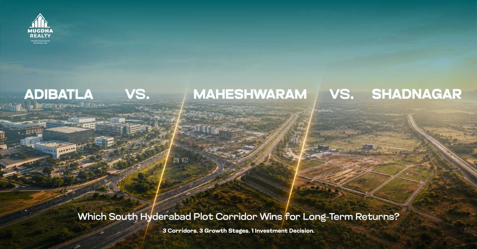 Shadnagar vs. Adibatla vs. Maheshwaram: Which South Hyderabad Plot Corridor Actually Wins for Long-Term Returns?